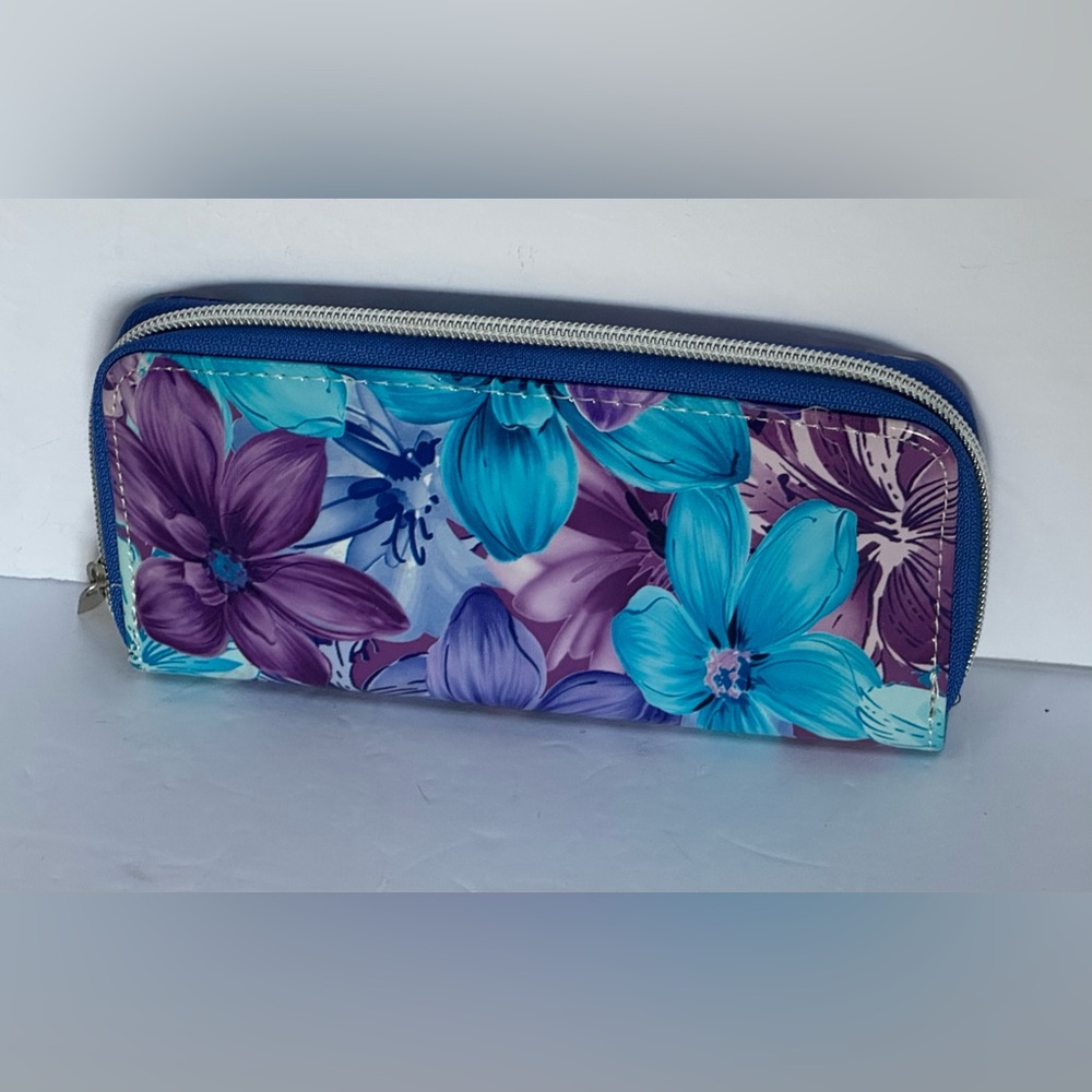 Floral Blue and Purple Women's Bag